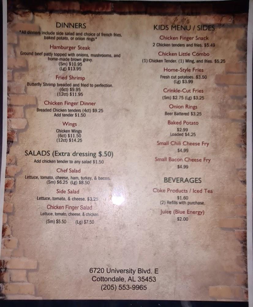 Oasis Bar & Grill Menu image 1